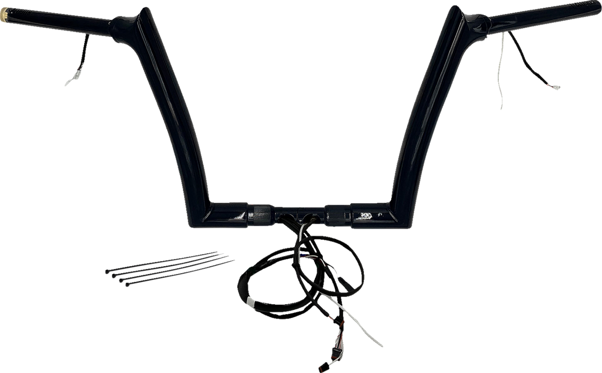 FAT BAGGERS INC. Handlebar Kit - Pointed Top - 12" - Black 812912-B