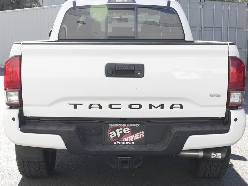 aFe MACH Force-Xp 2-1/2 pulgadas 304 SS Escape Cat-Back con puntas negras 2016+ Toyota Tacoma L4-2.7L / V6-3.5L