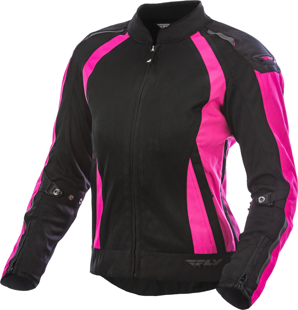 FLY RACING Women's Coolpro Mesh Jacket Jacket Pink/Black 2x 477-8058-6