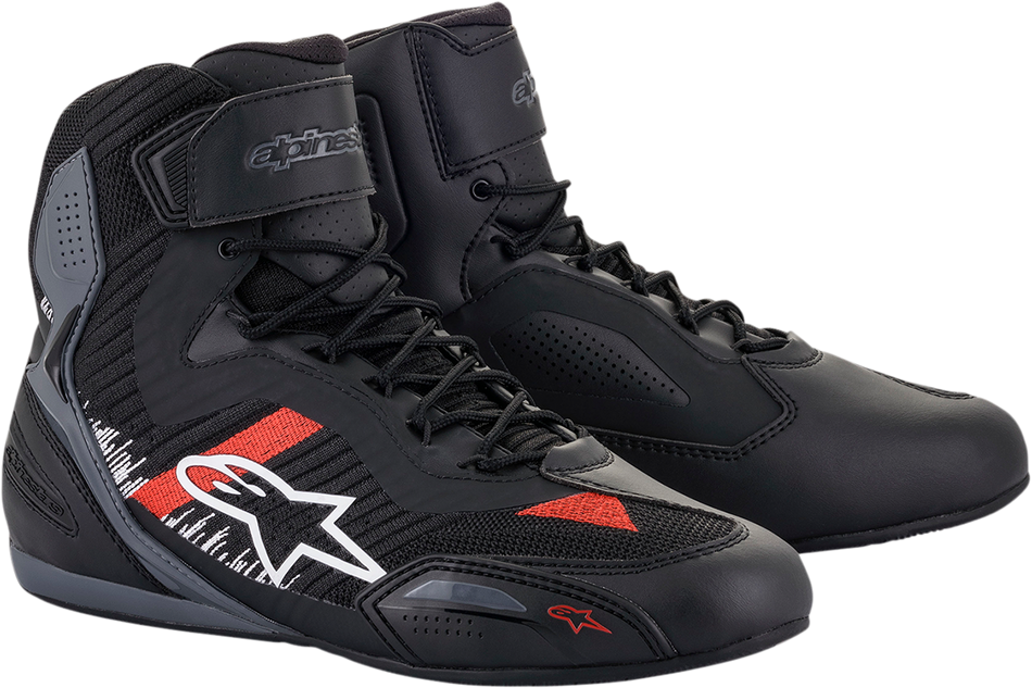 ALPINESTARS Faster-3 Rideknit® Shoes - Black/Gray/Red - US 7 251031911657