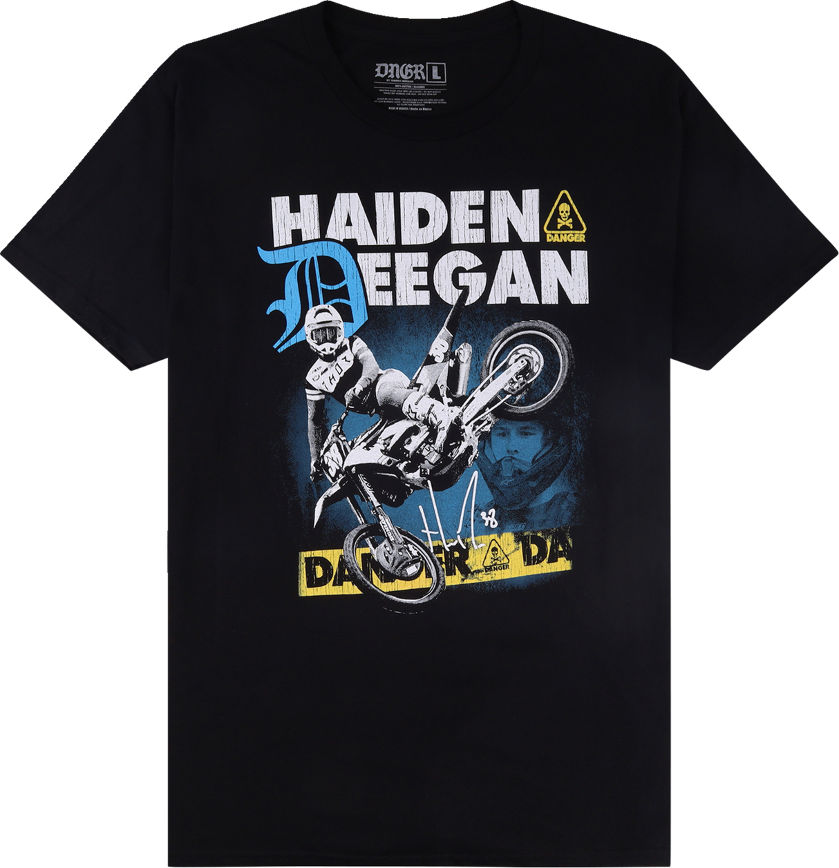 Deegan Apparel Caution T-Shirt - Black - Small DMTSS3023BLKS