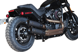 S&S CYCLE Ceramic Black Grand National Mufflers for Fat Bob 550-0734