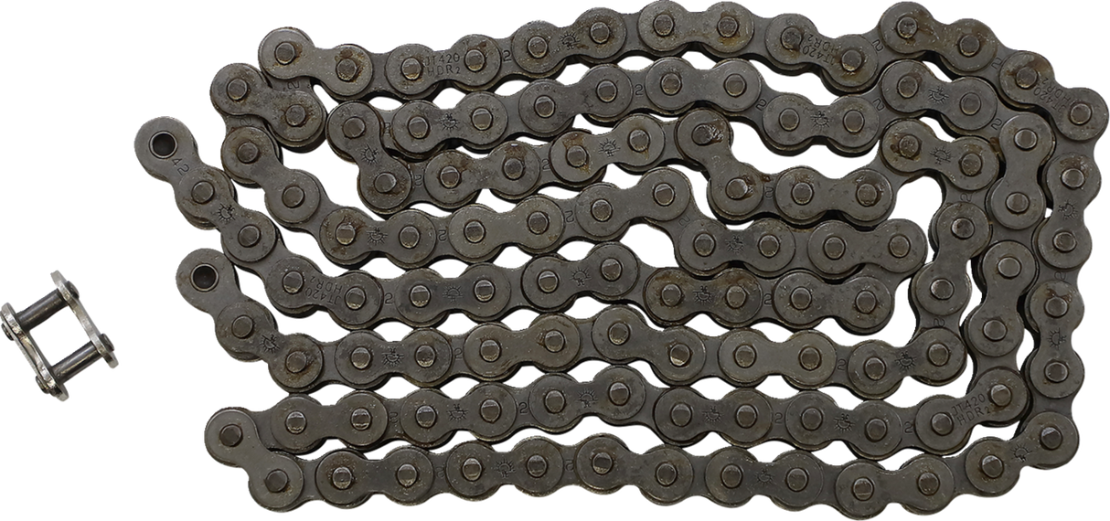 JT CHAINS 420 HDR - Heavy Duty Drive Chain - Steel - 112 Links JTC420HDR112SL