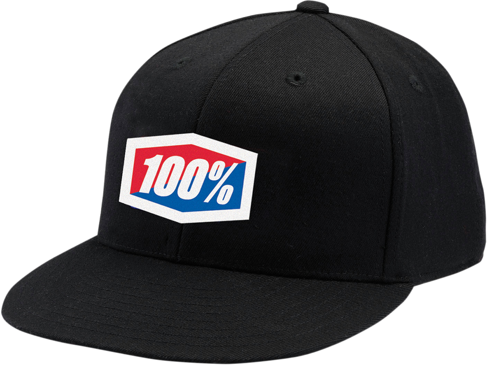 100% Official Flexfit® Hat - Black - Small/Medium 20043-00002