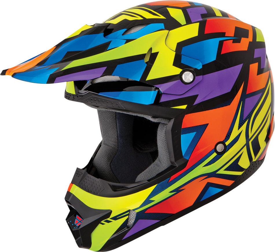FLY RACING Kinetic Block Out Helmet Wild 2x 73-33572X