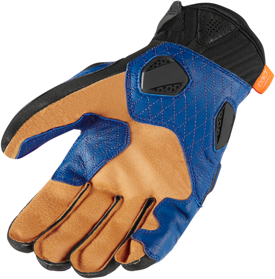 ICON Hypersport™ Short Gloves - Blue - Medium 3301-3540