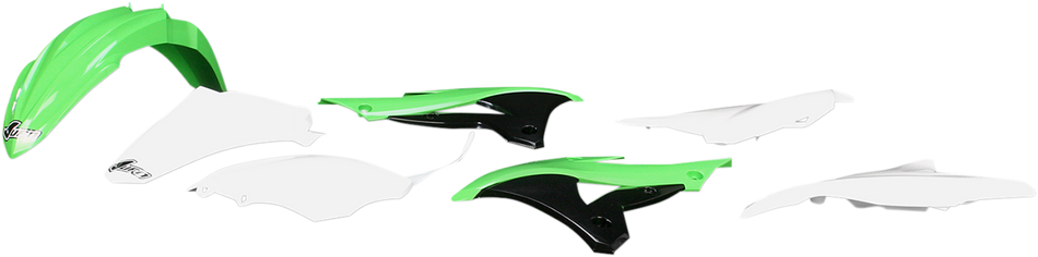 UFO Replacement Body Kit - OEM Green/White/Black COLOR IS OE FOR 14-15 KAKIT222-999