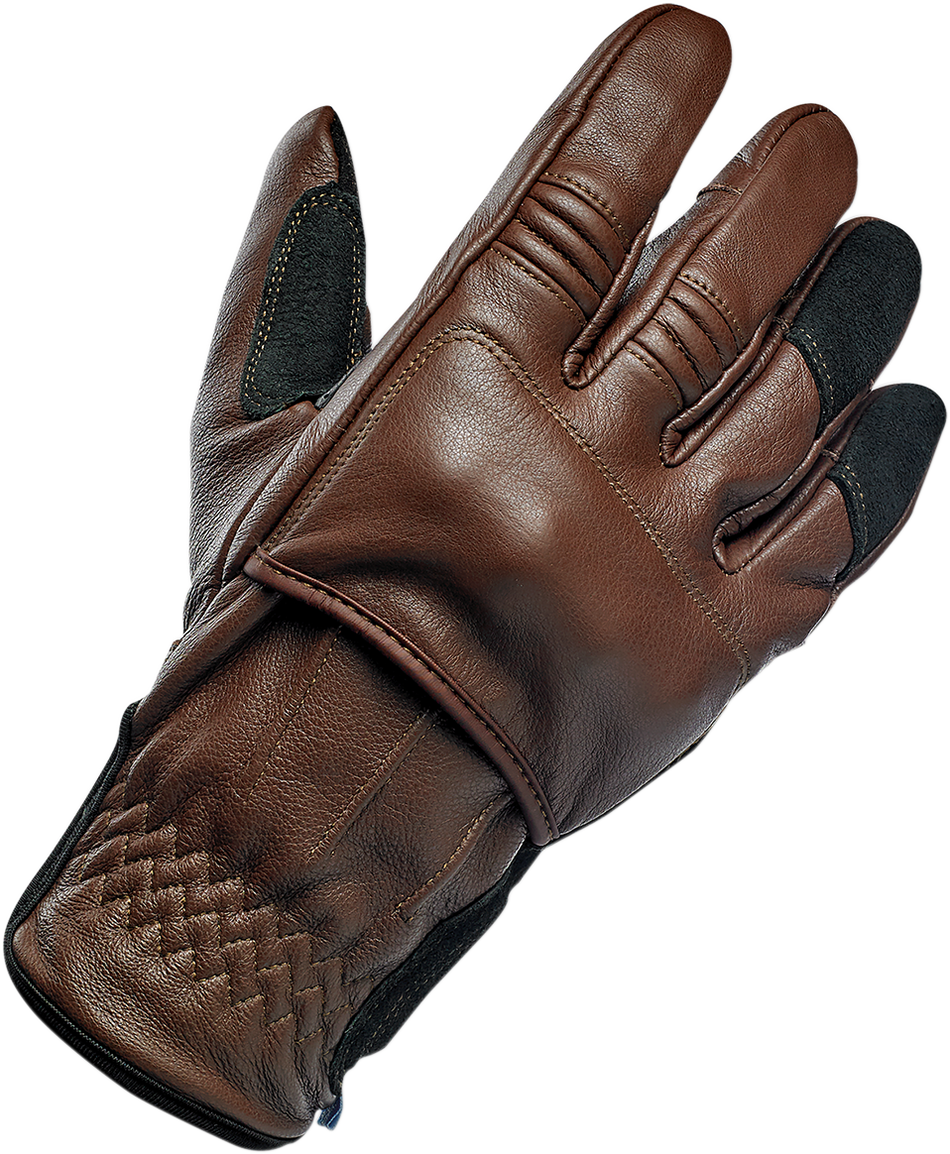 BILTWELL Belden Gloves - Chocolate/Black - Medium 1505-0201-303