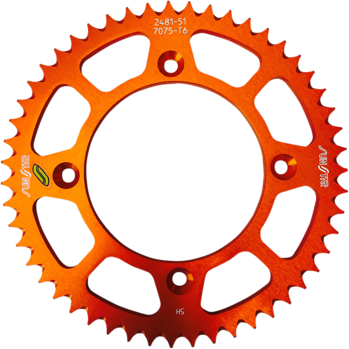 SUNSTAR SPROCKETS Rear Sprocket - 51 Tooth - Gas Gas/Husqvarna/KTM - Orange 5-248151OR