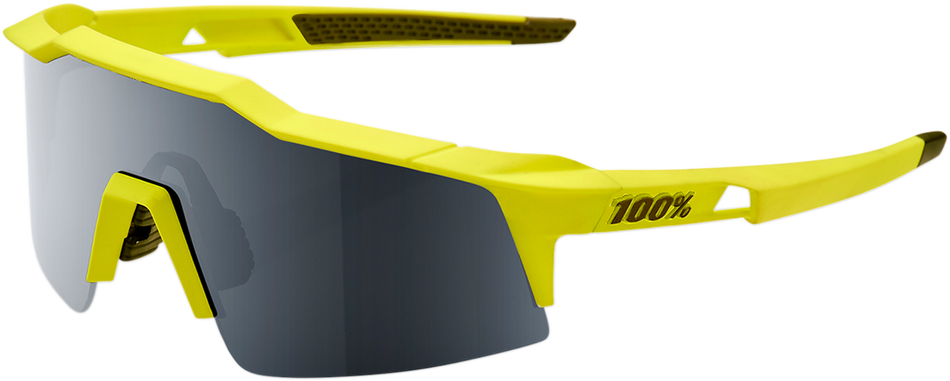 100% Speedcraft SL Sunglasses - Soft Tact Banana - Black Mirror 61002-265-01