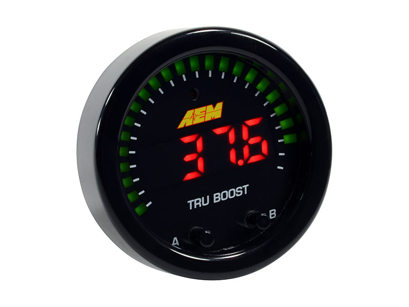 AEM X-Series Tru-Boost Controller Gauge w/ Boost Control Solenoid 80PSIg Internal MAP Sensor 30-0352