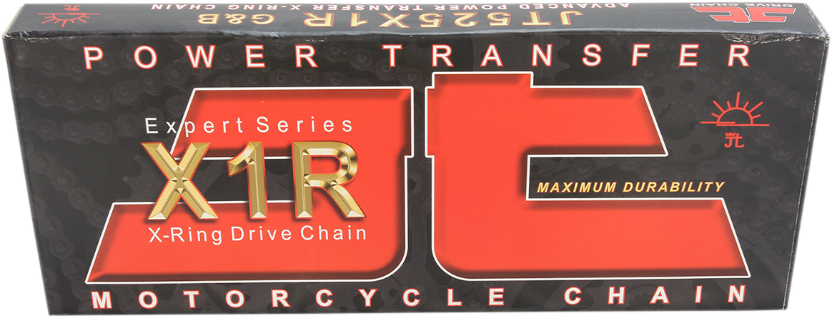 JT CHAINS 525 X1R - Heavy Duty X-Ring Sealed Drive Chain - Nickel - 110 Links JTC525X1RNN110R