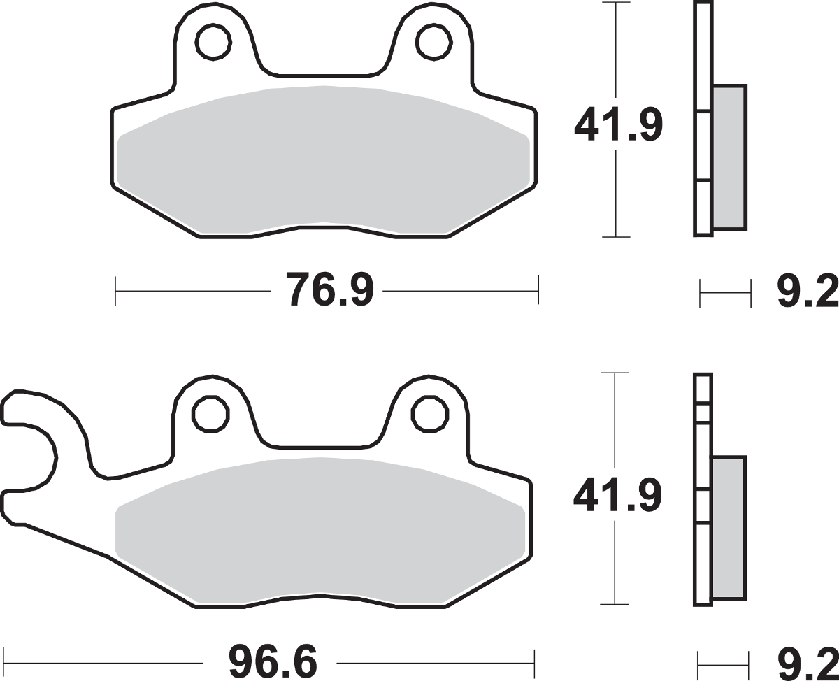 SBS HF Bremsbeläge - Honda 713HF