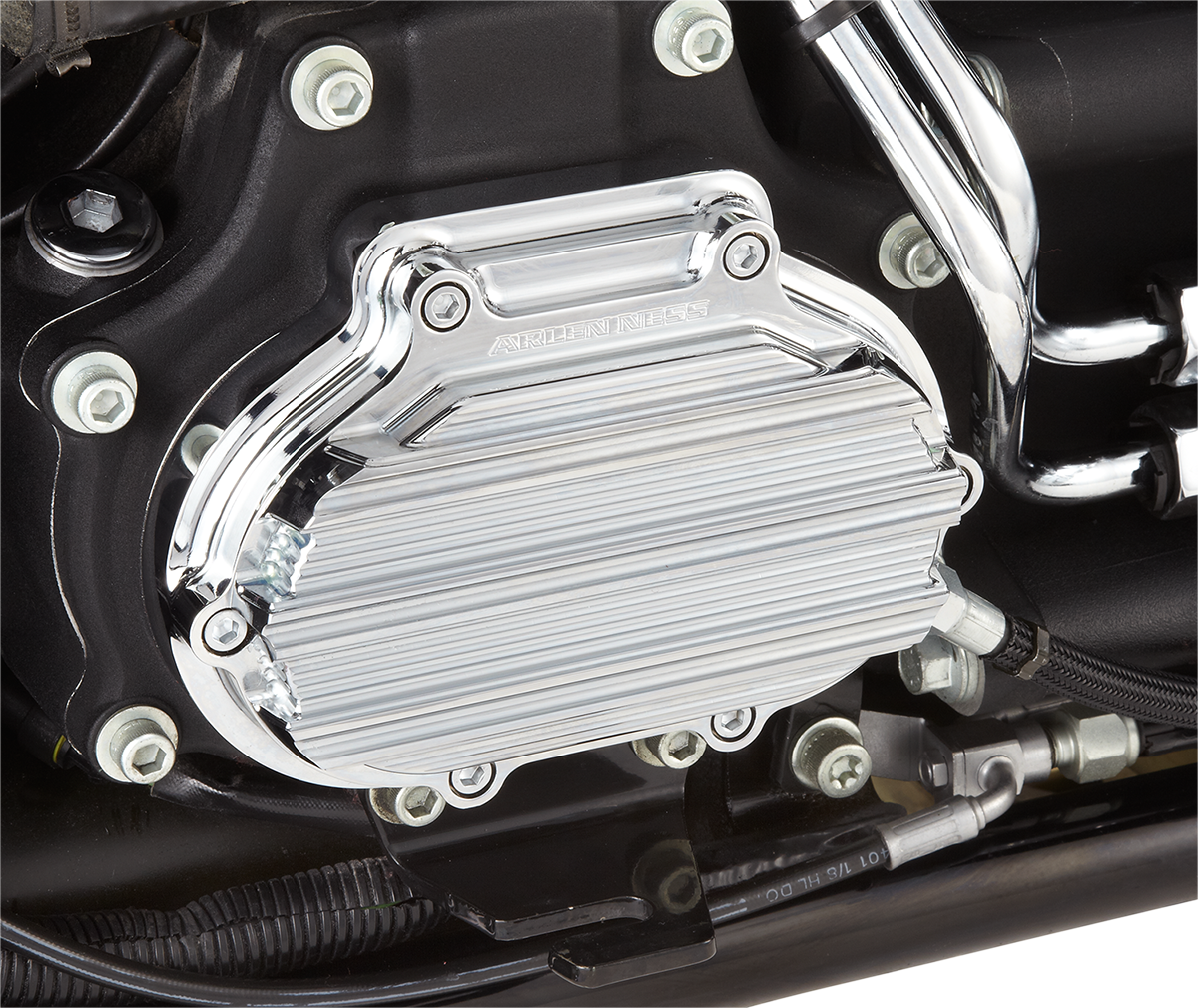 ARLEN NESS Transmission Side Cover - Chrome - Cable 03-812