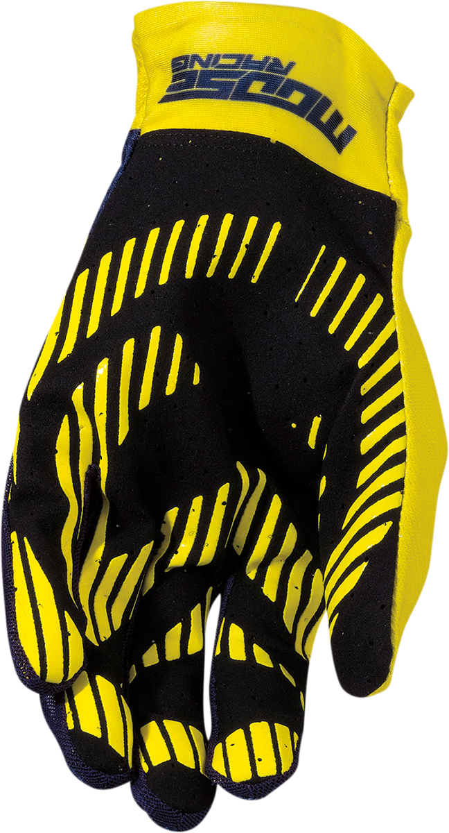 Guantes MOOSE RACING MX2™ - Azul marino/Alta visibilidad - Grandes 3330-7036 