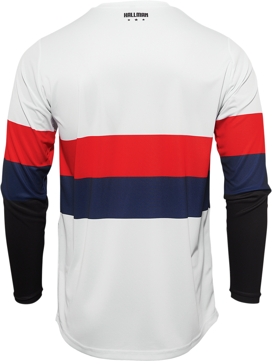 THOR Hallman Differ Draft Jersey - White/Red/Navy - Small 2910-6602