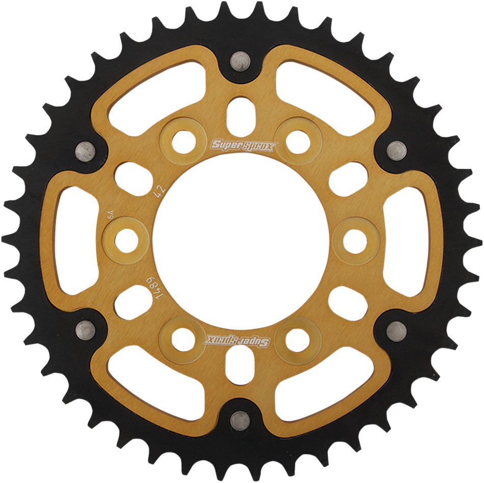 SUPERSPROX Stealth Rear Sprocket - 42 Tooth - Gold - Kawasaki RST-1489-42-GLD