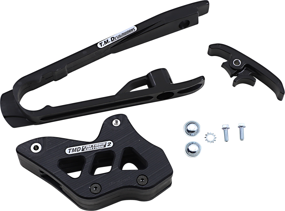 T.M. DESIGNWORKS Chain Guide/Slider - KTM/Husqvarna - Black DCK-KT3-BK