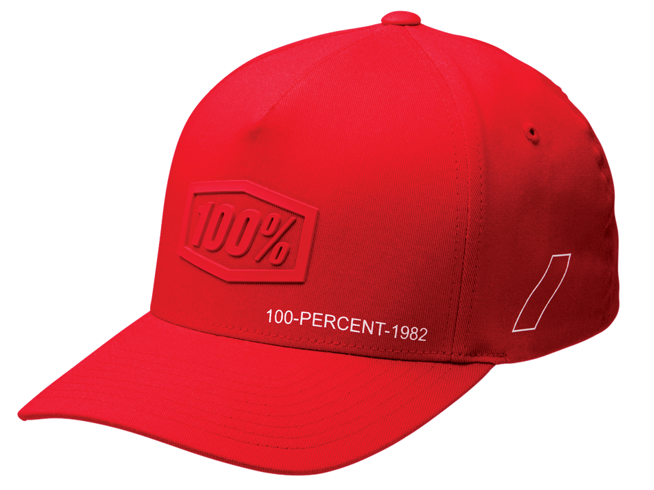 100% Shadow Flexfit® Hat - Red - Small/Medium 20043-00010
