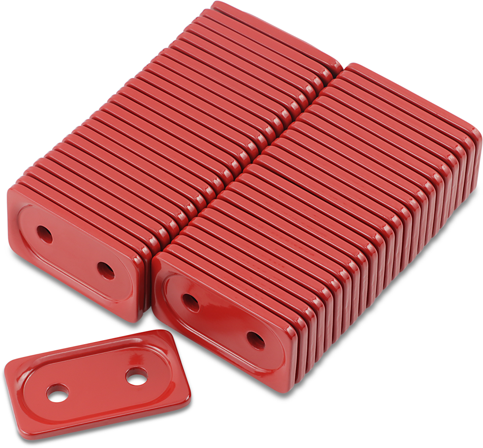 WOODY'S Support Plates - Red - Double - 48 Pack ADG-3790-48