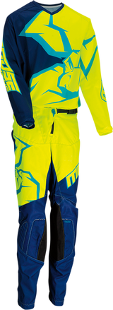 MOOSE RACING Youth Qualifier Pants - Navy/Yellow/Teal - 24 2903-1974