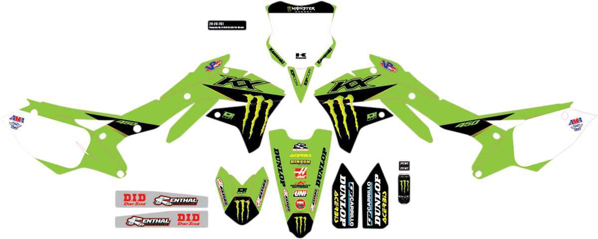 D'COR VISUALS Graphic Kit - Monster Energy 20-20-761