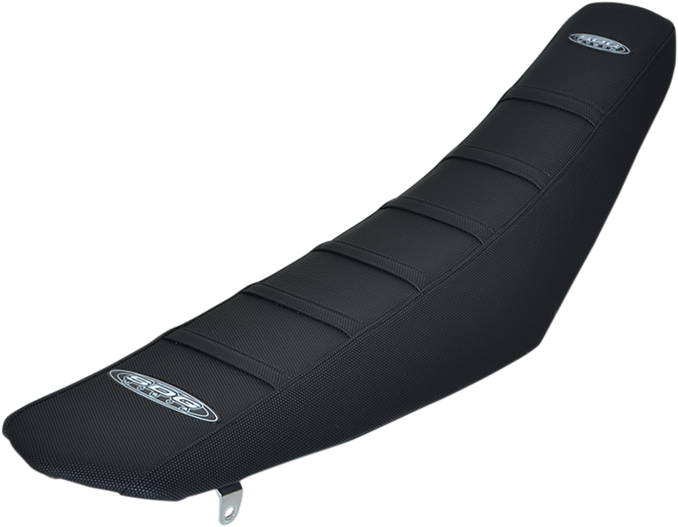 SDG 6-Ribbed Seat Cover - Black Ribs/Black Top/Black Sides 95940