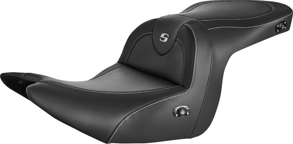 SADDLEMEN Roadsofa Carbon Fiber Heated Seat - Black - without Backrest - GL1800 '18-'23 H18-07-185HCT