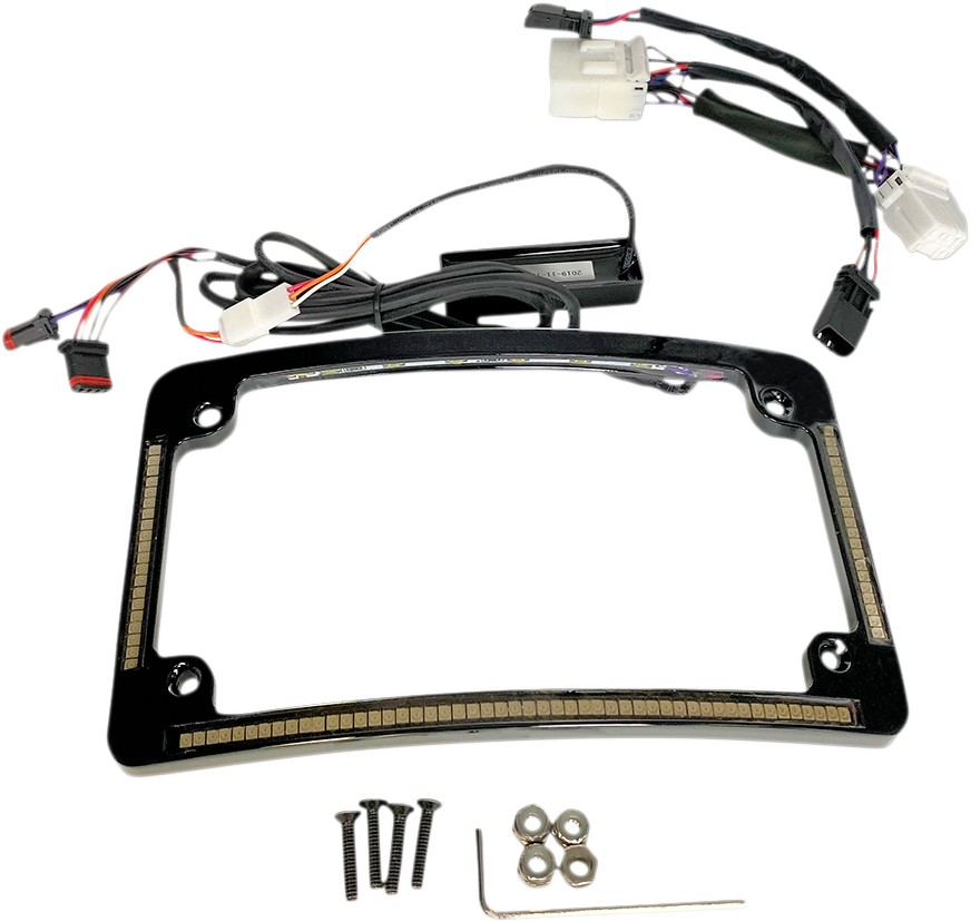 CUSTOM DYNAMICS All in One License Plate Frame - Black TF05-HD-B