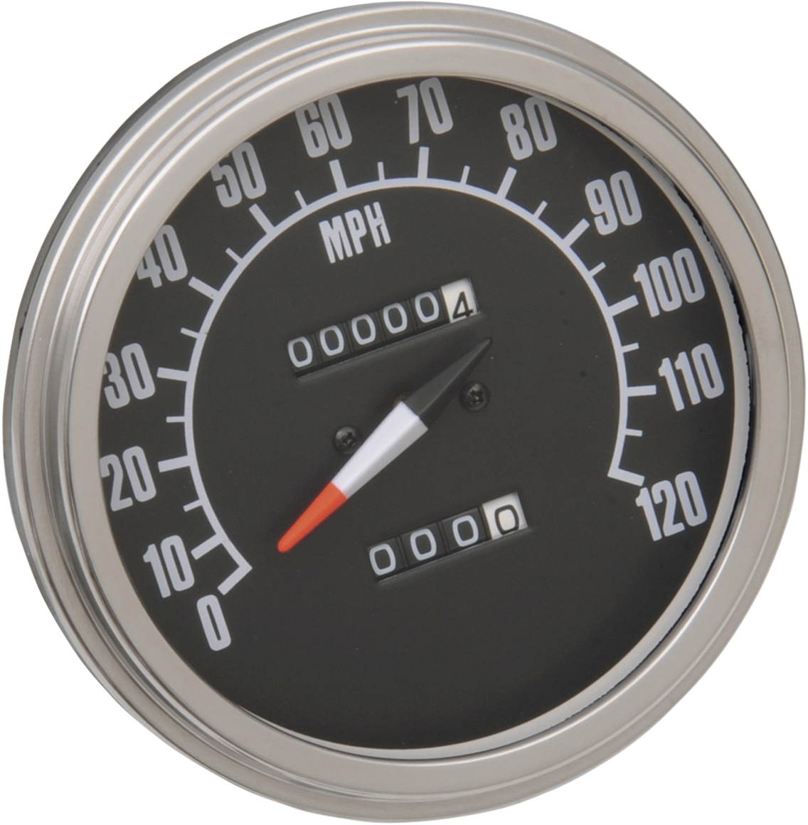 DRAG SPECIALTIES FL-Style 2240:60 Tachometer - '68-'84 Zifferblatt KEIN RESET-KNOPF 72407M 