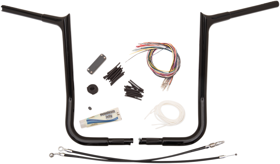 FAT BAGGERS INC. Handlebar Kit - Pointed Top - 16" - Black 909116-B