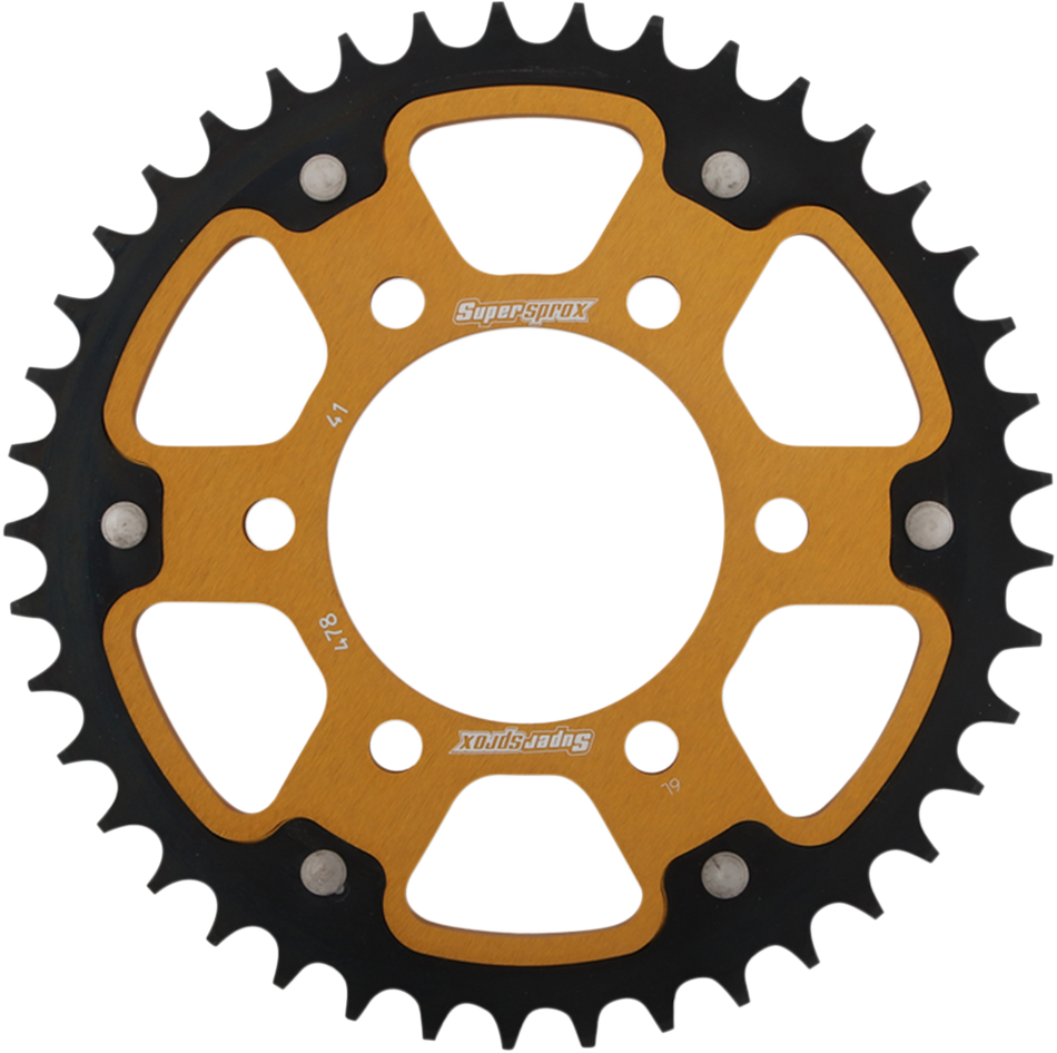 SUPERSPROX Stealth Rear Sprocket - 41 Tooth - Gold - Kawasaki RST-479-41-GLD