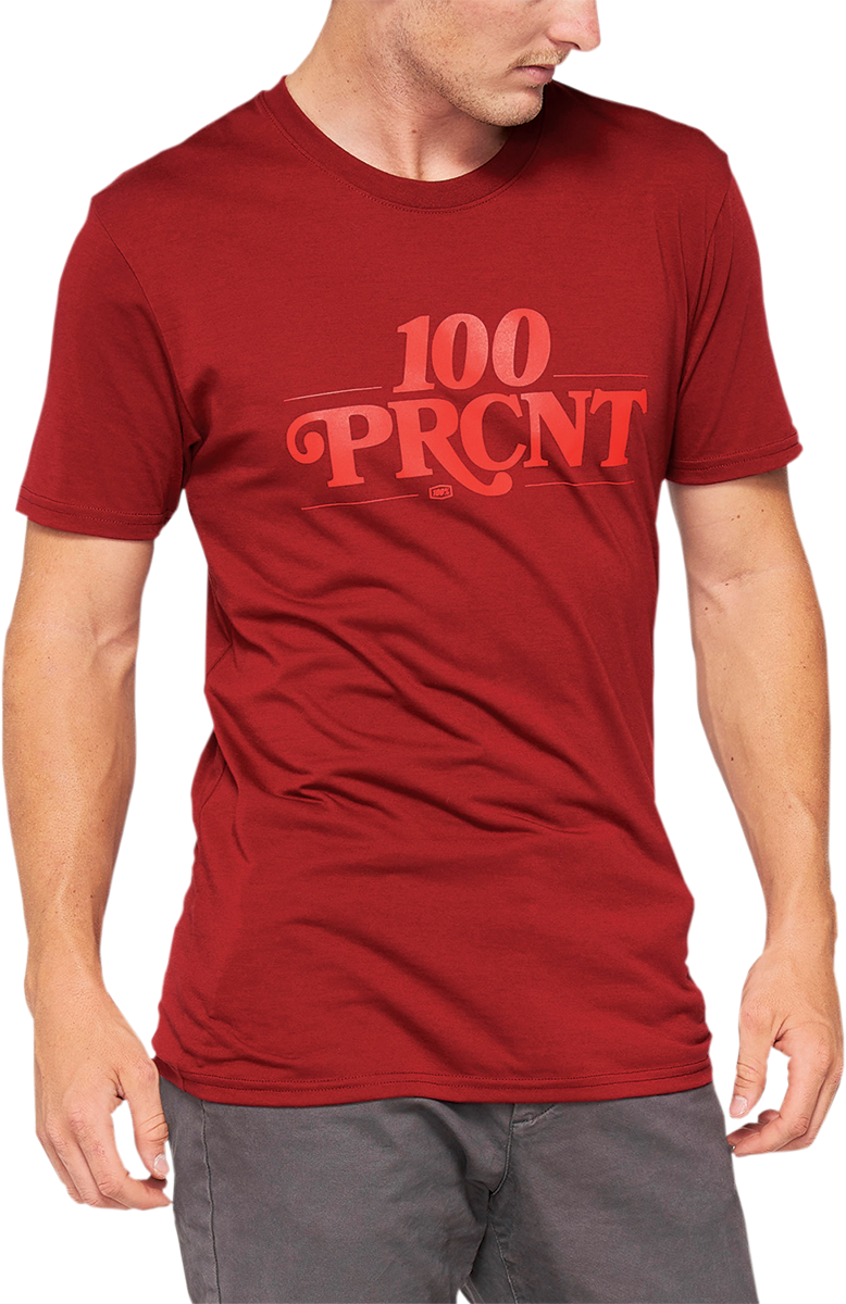 100% Searles Tech T-Shirt - Brick - Large 35027-068-12