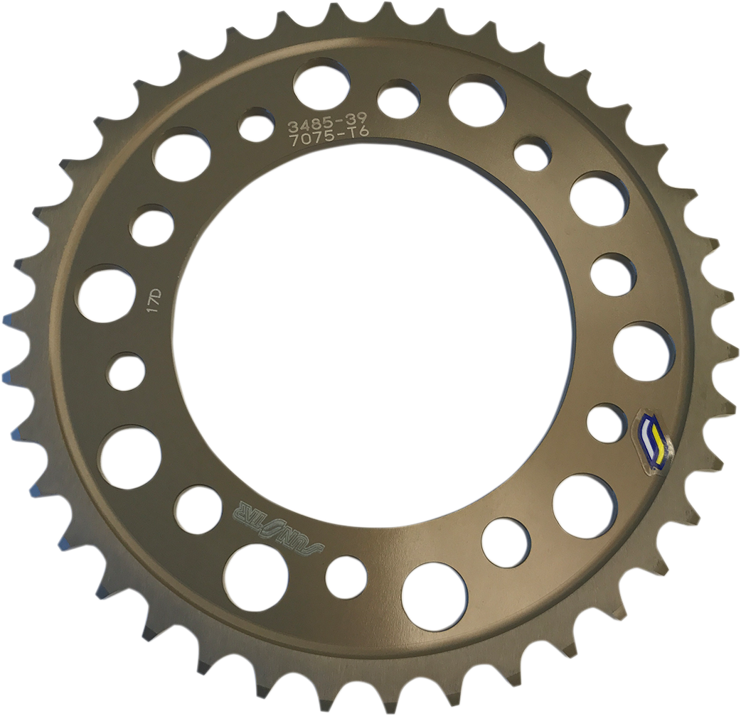 SUNSTAR SPROCKETS Rear Sprocket - 39 Tooth - Yamaha - Gold 5-348539