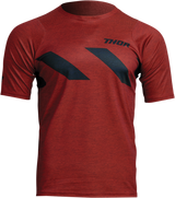 THOR Assist Hazard Jersey - Short-Sleeve - Heather Red/Black - XS 5020-0001