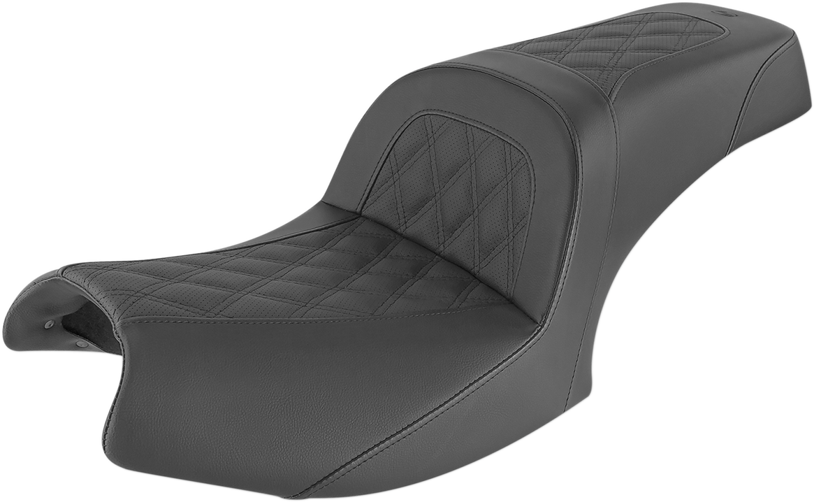 SADDLEMEN Slim Lattice Stitched Seat - Indian I20-06-162