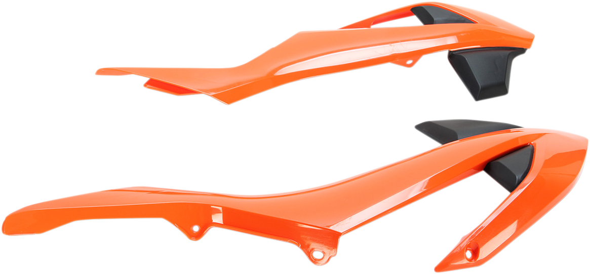 UFO Radiator Shrouds - Orange/Black KT04073-999