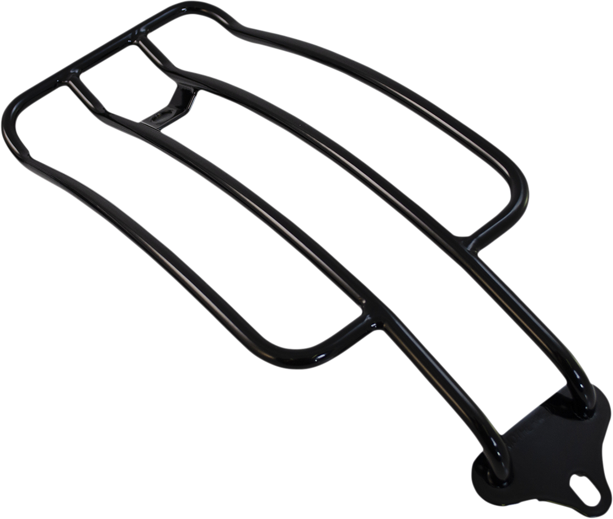 MOTHERWELL Luggage Rack - Gloss Black - Softail MWL-136-18-GB