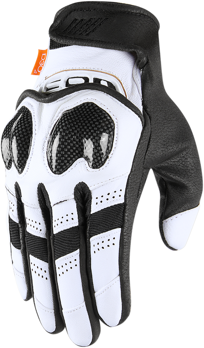 ICON Contra2 Gloves - White - 2XL 3301-3699