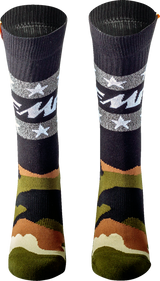 FMF Camo Stars Socks - Camo - One Size SP22194907 3431-0730