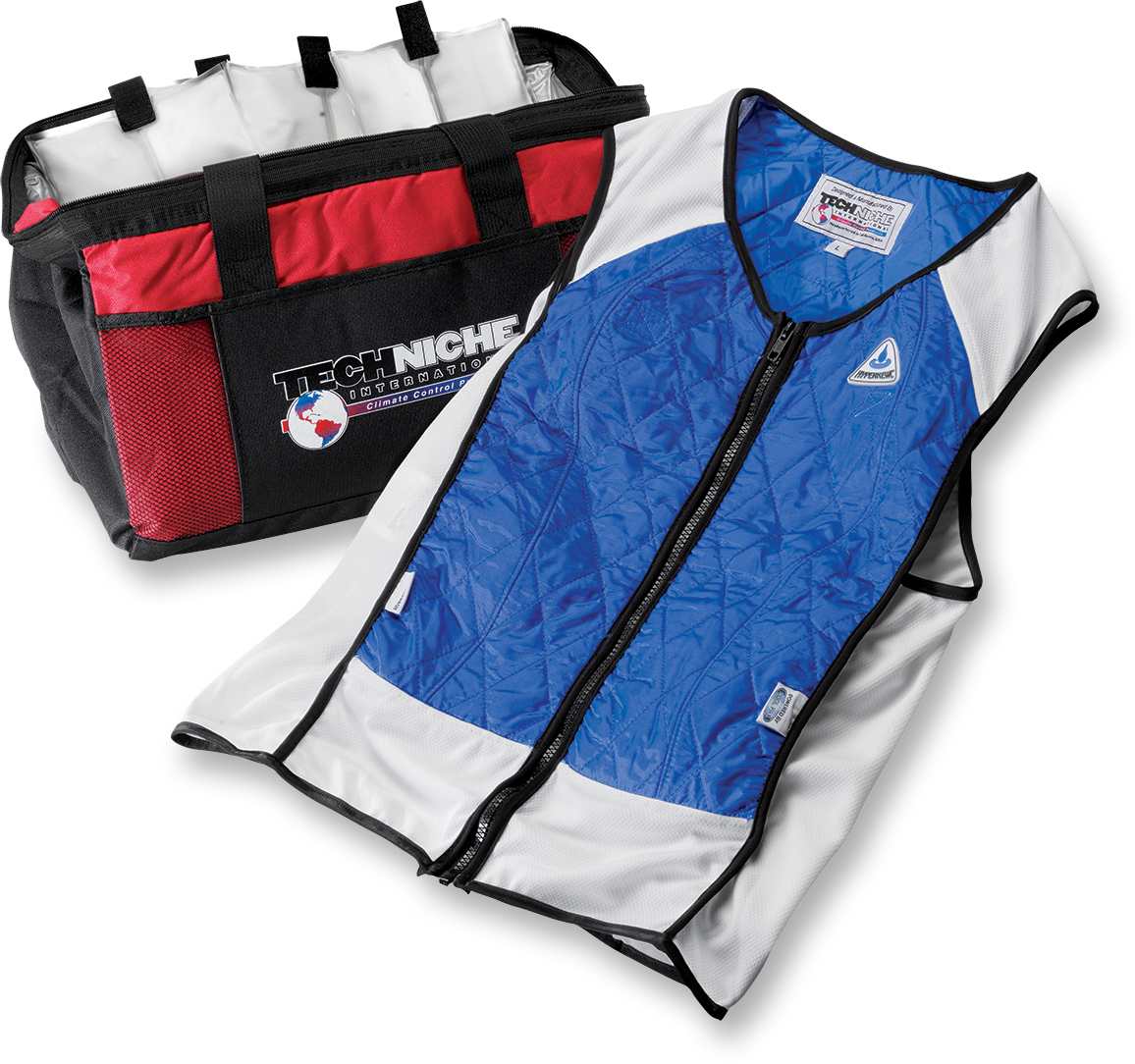 HYPER KEWL Hybrid Elite Sport Cooling Vest - Blue - Large 4531BLL