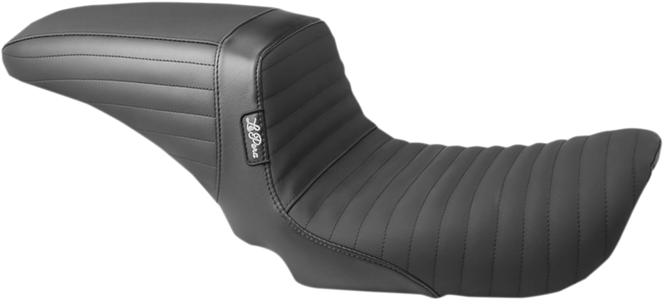 LE PERA Kickflip Seat - Pleated w/ Gripp Tape - Black - FXD '06-'17 LK-591PTGP