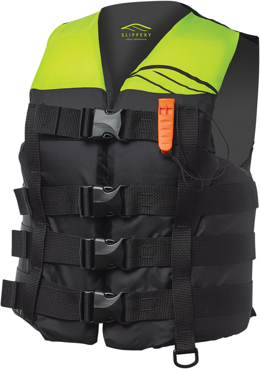 SLIPPERY Hydro Nylon Vest - Black/Yellow - XS 112214-30001020