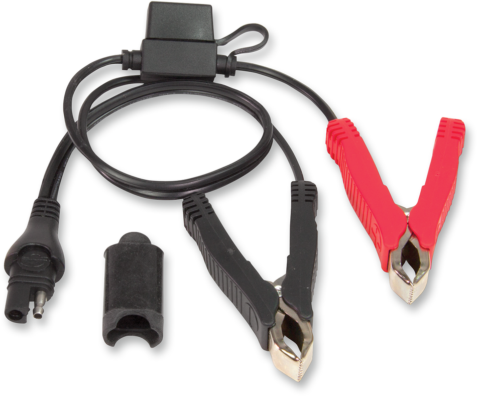 TECMATE Charger Cord - SAE to Fused Battery Clips O-14