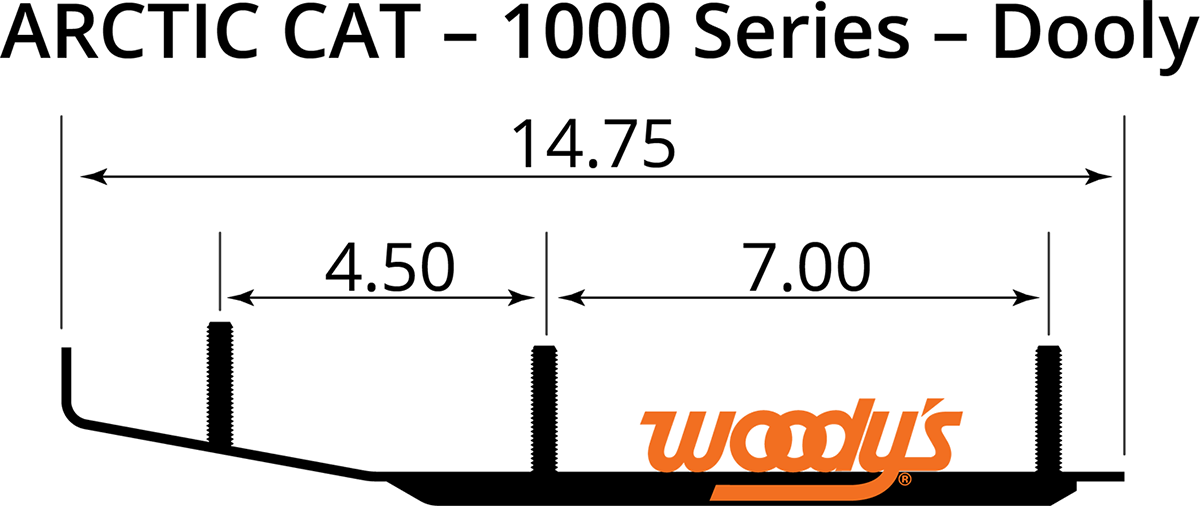 WOODY'S Slim Jim Dooly Runner - 6" - 60 DA6-1000