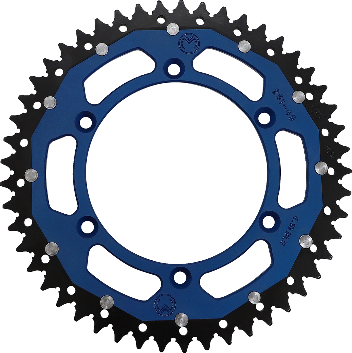 MOOSE RACING Dual Sprocket - Blue - 49 Tooth 1210-251-49-12X