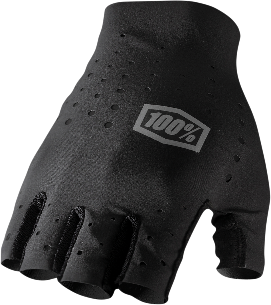 100% Sling Short Finger Gloves - Black - Medium 10021-00001