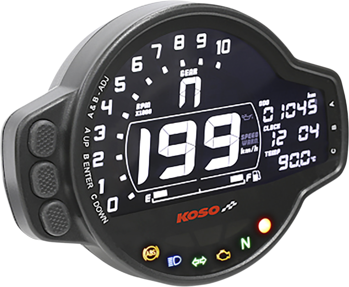 KOSO NORTH AMERICA Multi-Functional Gauge - MS-01 - Universal BA078100