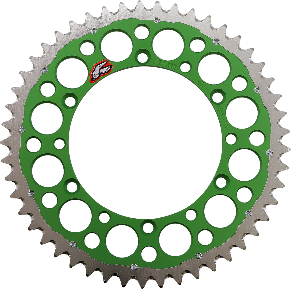 RENTHAL Twinring™ Rear Sprocket - 49 Tooth - Green 112052049GPGN