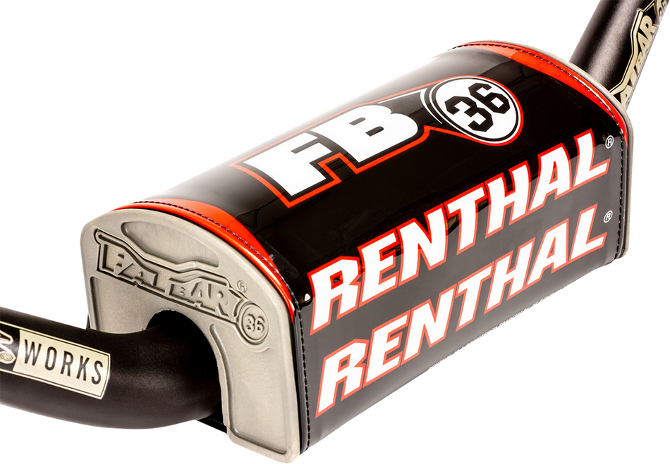 RENTHAL Bar Pad - Fatbar36™ - Black/White/Red P335